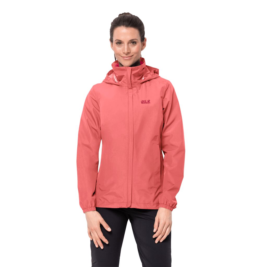 Jack Wolfskin STORMY POINT αδιάβροχο μπουφάν γυναικεια ροζ | GR2933936